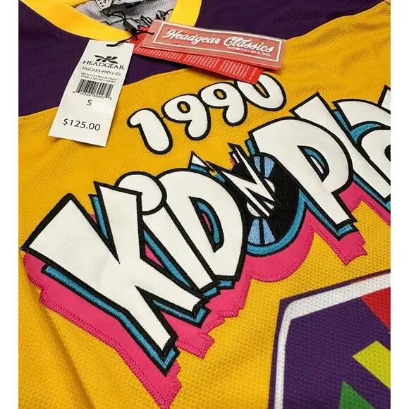 Kid N Play Men's Headgear Classics House Party Premium Embroidered Hockey Jersey - Picture 3 of 7